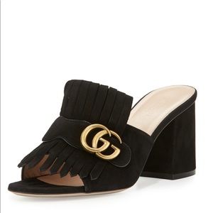 Gucci Marmont suede Slide Sandals
